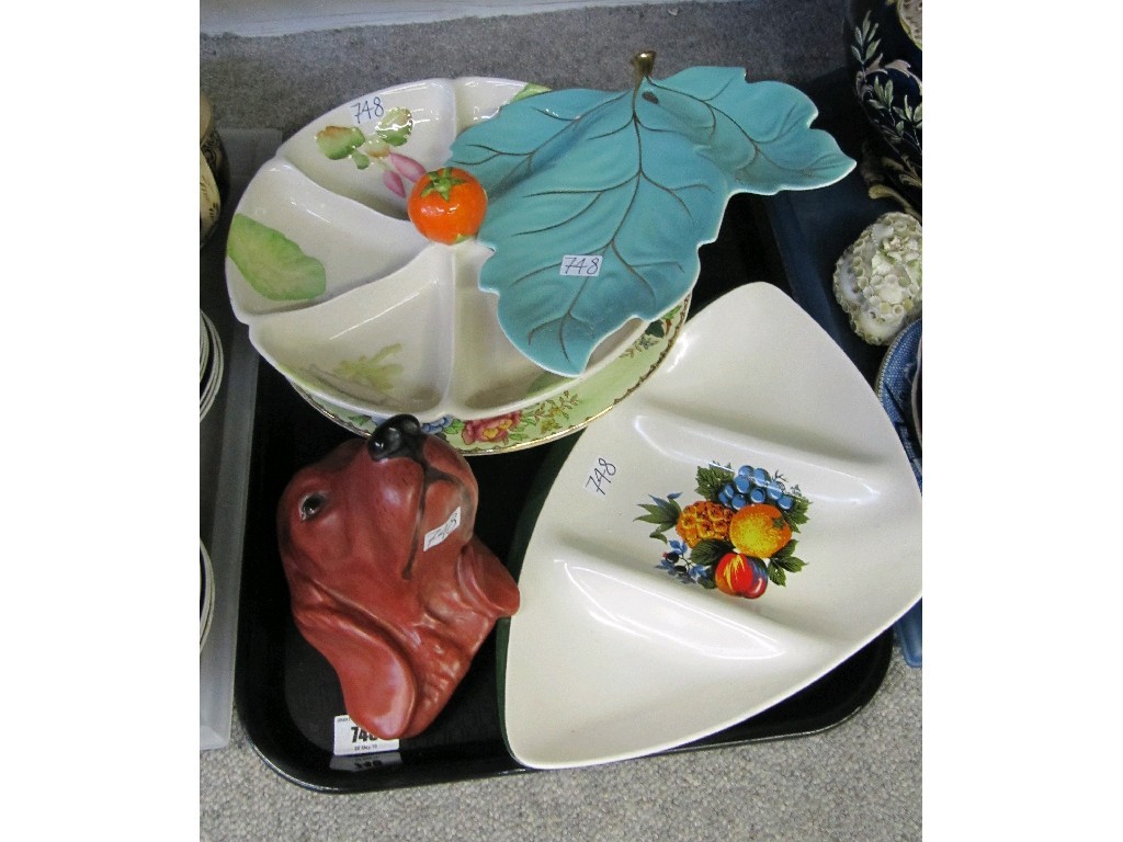 Appraisal: Tray of assorted ceramics to include Maling Carlton Ware etc