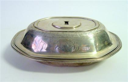 Appraisal: American sterling silver covered entree dish handle lacking redlich retailed