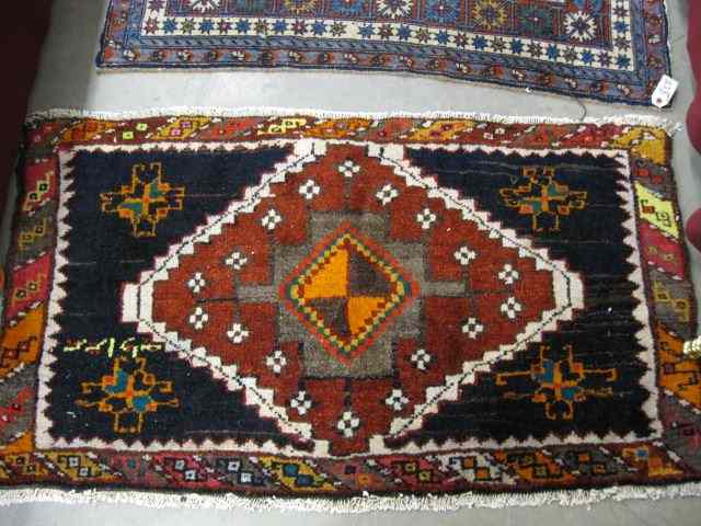 Appraisal: Kord Persian Handmade Rug geometrics colorful ' '' x '