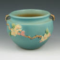 Appraisal: Roseville Apple Blossom jardiniere in blue Marked Roseville USA -