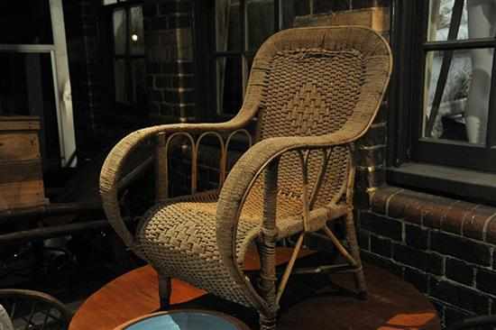 Appraisal: A PAIR OF WICKER ARMCHAIRS