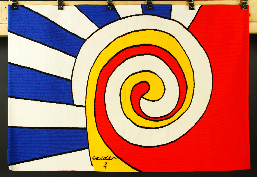 Appraisal: - Calder The Bicentennial Tapestries Trois Spirales Tapestry Alexander Calder