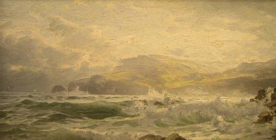 Appraisal: Attributed to William Trost Richards American - oil on artist's