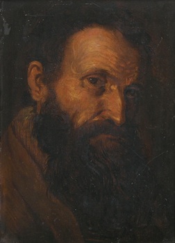 Appraisal: After Peter Paul Rubens Portrait of a bearded man Oil