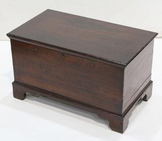 Appraisal: Lot of George III mahogany warden's chest late th century