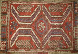 Appraisal: early th c Persian tribal scatter rug ' x '