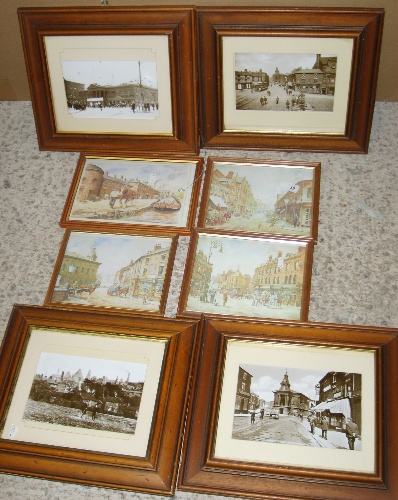 Appraisal: Collection of various framed photoagraphs prints of scenes of the