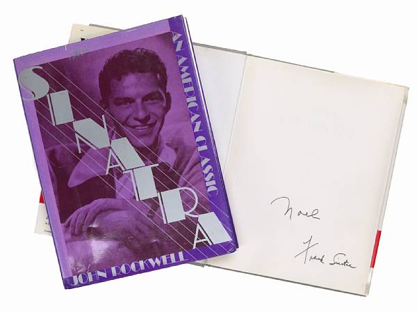 Appraisal: Two Frank Sinatra signed books The first published in titled