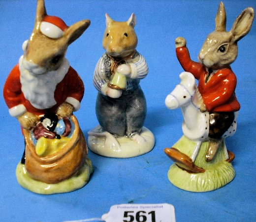 Appraisal: Royal Doulton Bunnykins Figures Santa Happy Christmas DB William DB