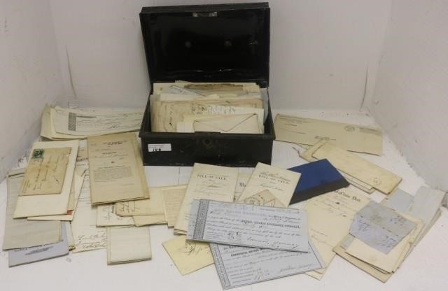 Appraisal: A LARGE COLLECTION OF LETTERS AND DOCUMENTSRELATED TO SIMPSON JENNEY