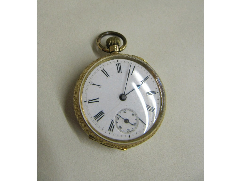 Appraisal: Eighteen carat gold fob watch