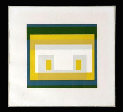 Appraisal: JOSEPH ALBERS - GEOMETRIC COMPOSITION FROM THE VARIANTS SERIES Silkscreen