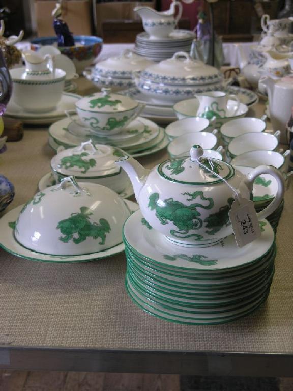 Appraisal: A Wedgwood 'Dragon' pattern tea service fifty-one pieces for a