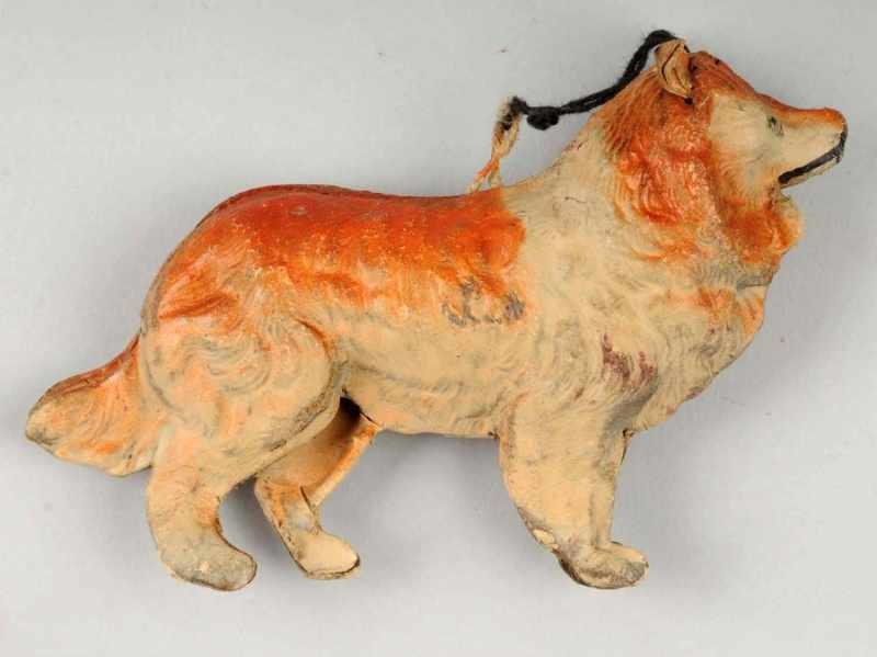 Appraisal: German Dresden Collie Dog Ornament Description Three dimensional Condition Excellent