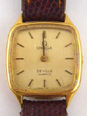 Appraisal: A lady's carat gold Omega De Ville wrist watch winder