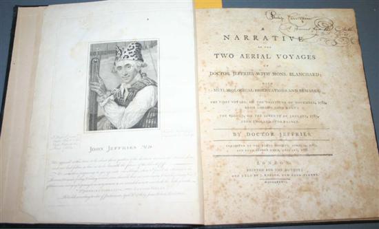 Appraisal: Ballooning John Jeffries A Narrative Of The Two Aerial Voyages