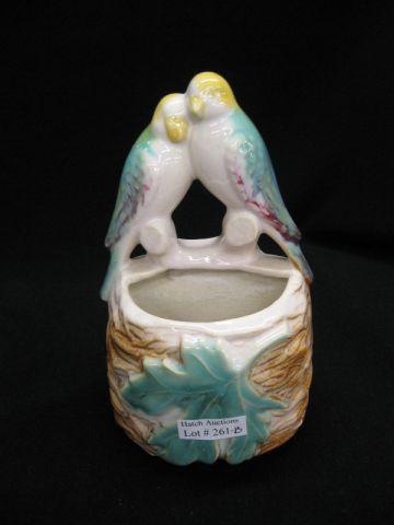 Appraisal: Figural Art Pottery Wall Pocket birds nest probably Brush-McCoy excellent