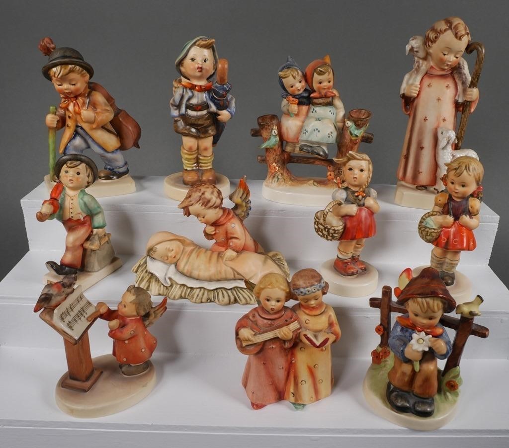 Appraisal: Collection of Hummel figurines TMK- Hummels included Good Shepherd Hum