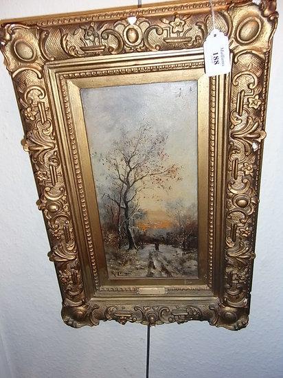 Appraisal: R ZEIMAN th Century A pair of winter woodland scenes