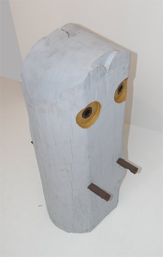 Appraisal: made from an antique log cabin log Prototype for owl