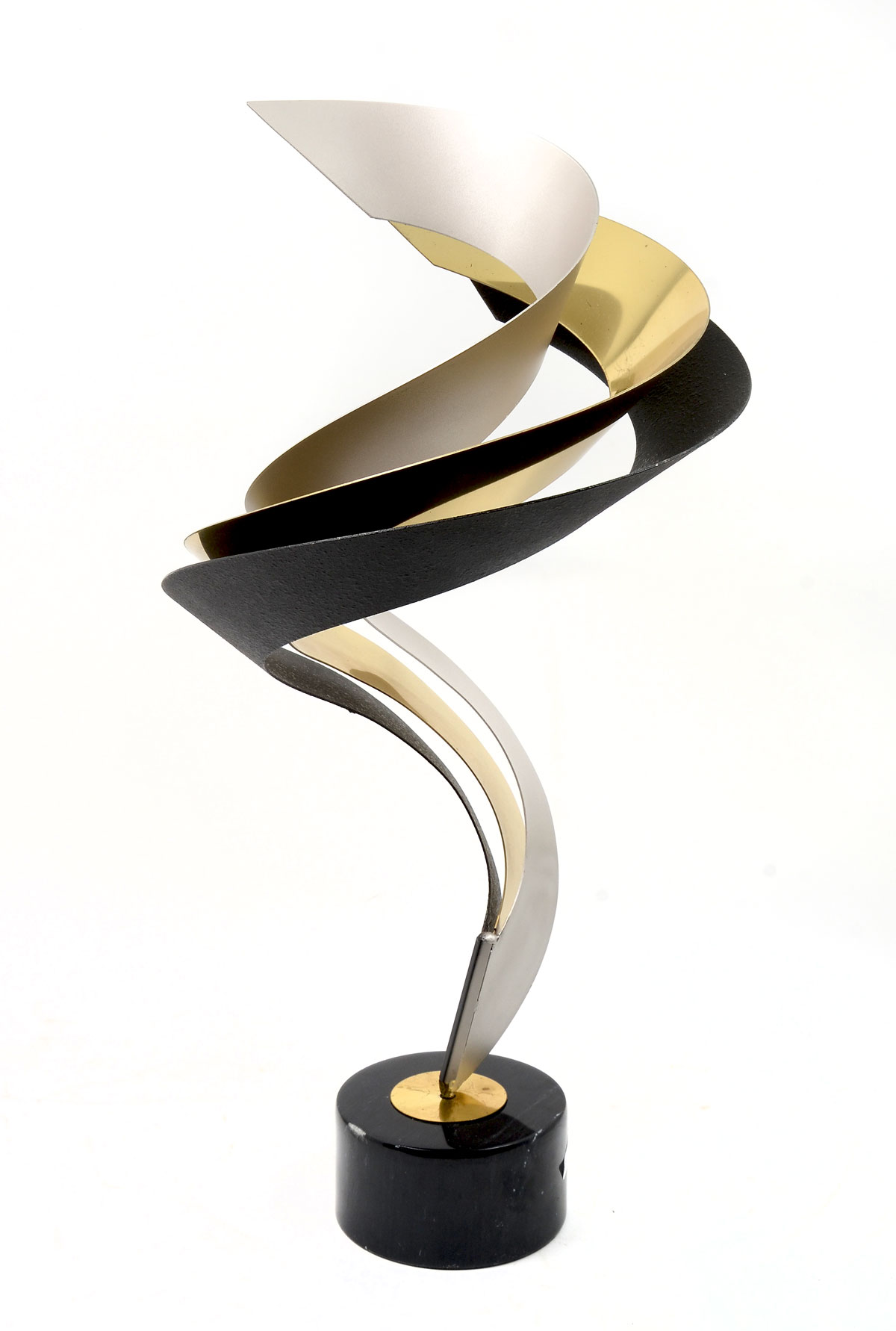 Appraisal: MANNER OF JERE TORNADO ABSTRACT MODERNE SCULPTURE Mixed Metal ''