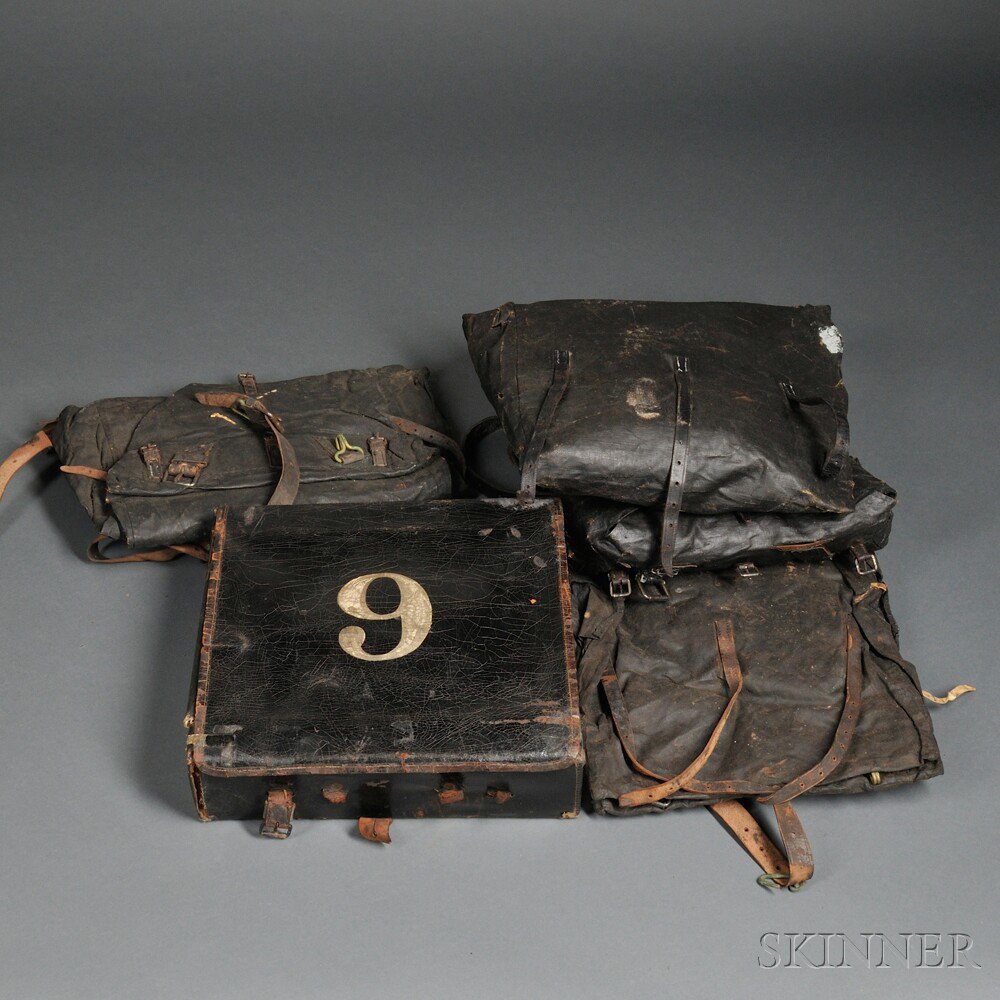 Appraisal: Four Civil War-era Knapsacks c mid to late th century