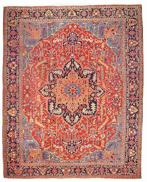 Appraisal: A Heriz carpet Northwest Persia circa size approximately ft in