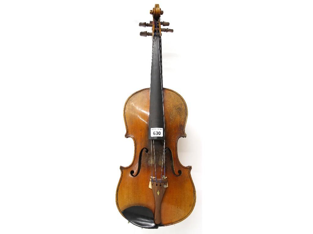 Appraisal: Dresden violin circa cm