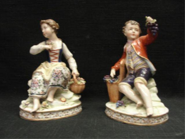 Appraisal: Capodimonte Porcelain Figurines From an East th Street NYC estate