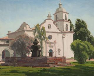 Appraisal: Sam Hyde Harris ''Mission San Luis Rey'' signed lower left