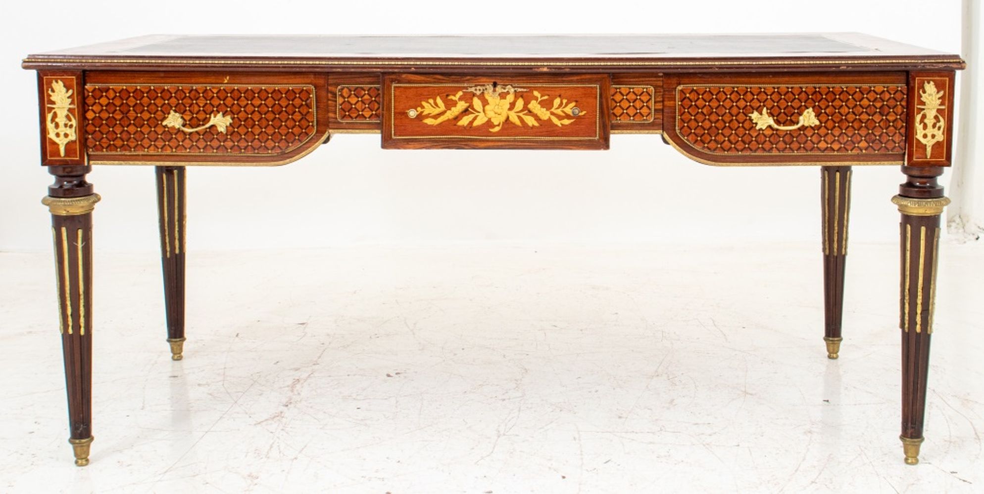 Appraisal: FRENCH LOUIS XVI STYLE BUREAU PLAT WRITING DESK French Louis