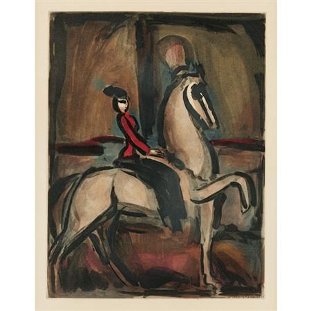 Appraisal: Georges Rouault AMAZONE Color aquatint Estimate -