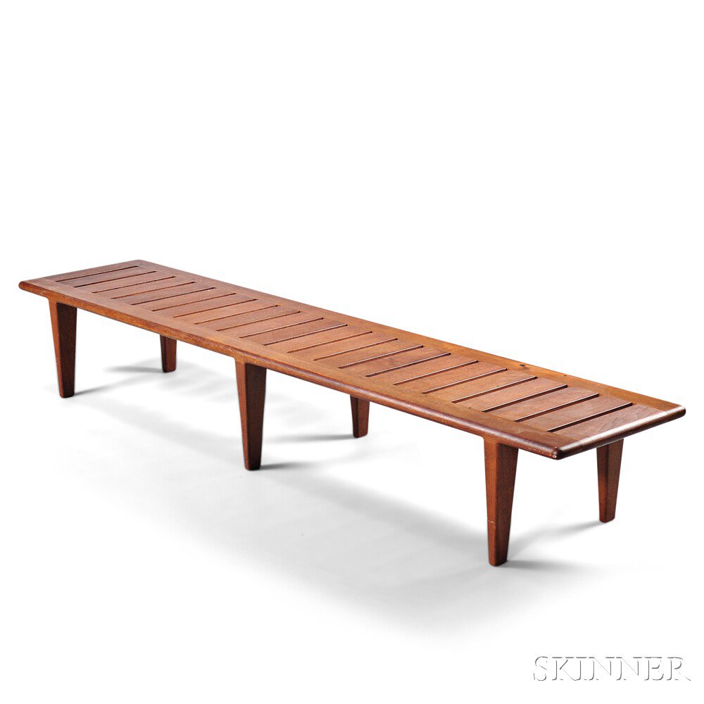 Appraisal: Hans Wegner Bench Teak Johannes Hansen Copenhagen Denmark c Broad