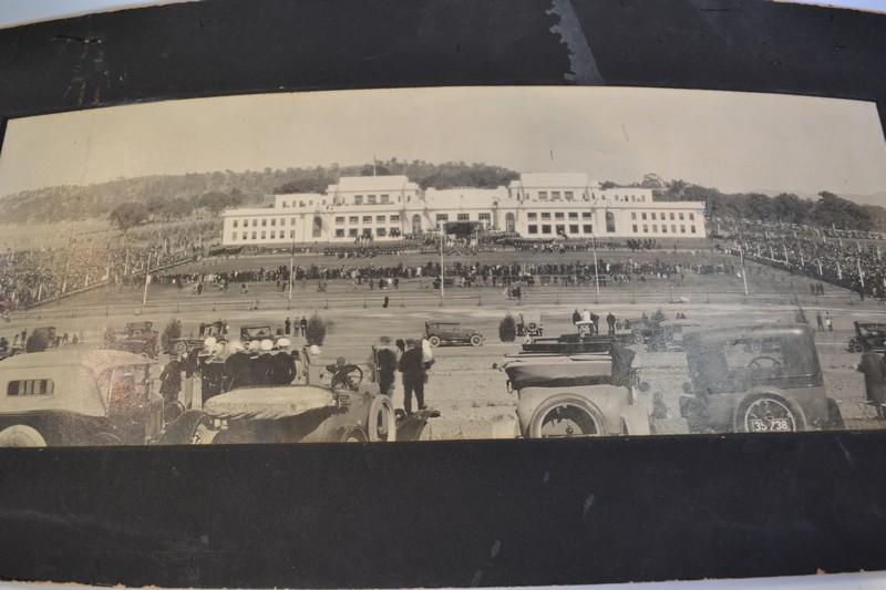 Appraisal: PANORAMIC PHOTOGRAPH OF THE OPENING OF PARLIAMENT HOUSE