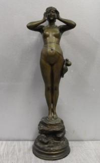 Appraisal: Grevin Alfred Signed Bronze of a Nude Titled HO HE