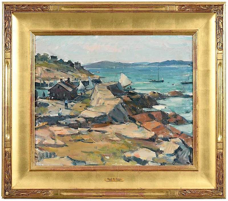 Appraisal: Carl W Peters Rockport Massachusetts Woodstock New York - Lane's