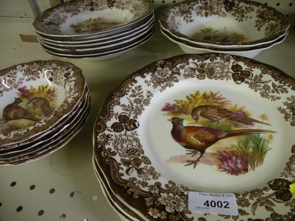 Appraisal: A Royal Worcester Palissy Game Series part dinner service decorated