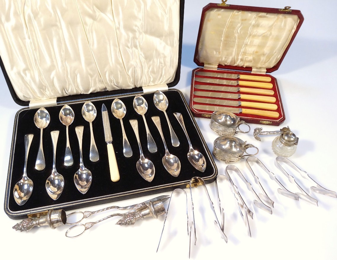 Appraisal: Various George VI and other silver silver plate etc to