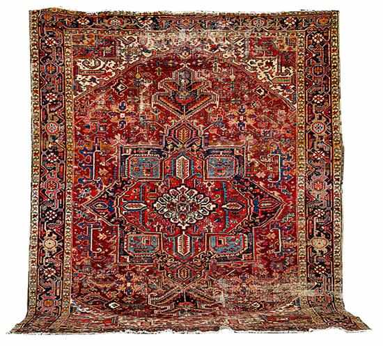 Appraisal: Semi-antique Persian Heriz circa ' '' x ' '' Provenance