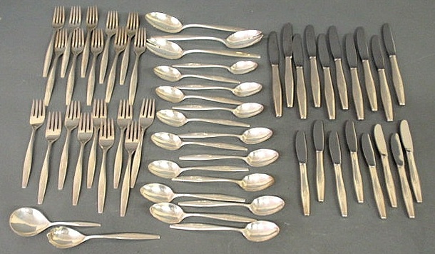 Appraisal: S Kirk Son Signet pattern partial sterling silver flatware service