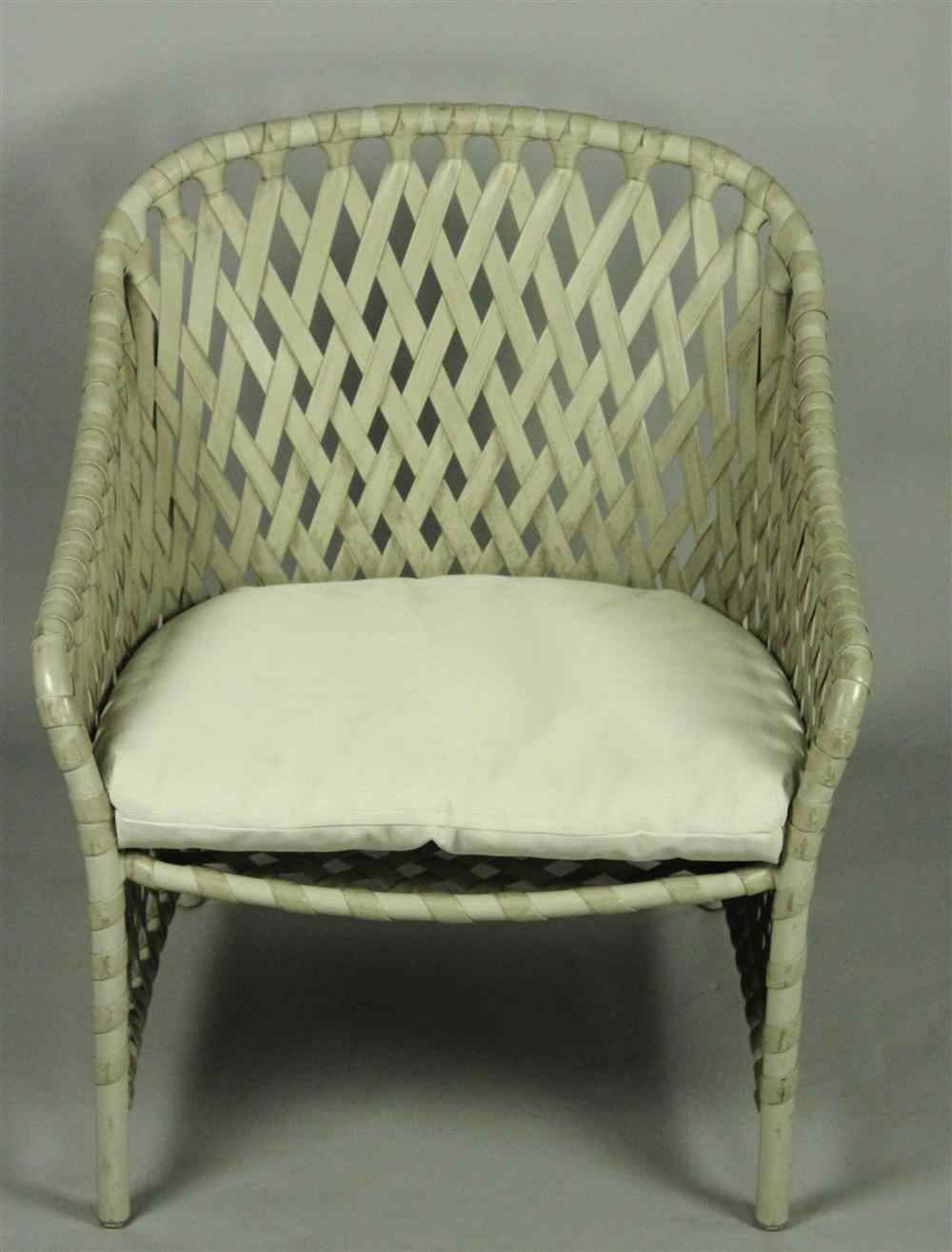 Appraisal: JORDAN TERRACE LOUNGE CHAIR the garden or patio chair having