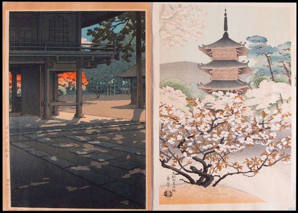 Appraisal: HASUI and Asada BENJI Woodblock Prints Artist Kawase HASUI -