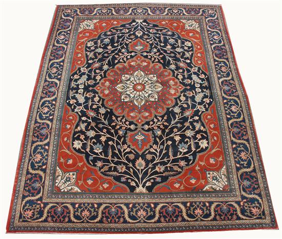 Appraisal: TABRIZ CARPET Persia ca feet inches x feet inches