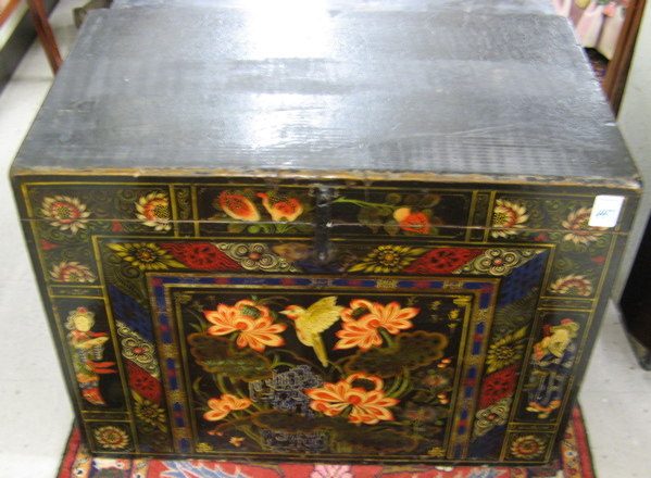 Appraisal: A GROUP OF THREE CHINESE WEDDING CHESTS each of would