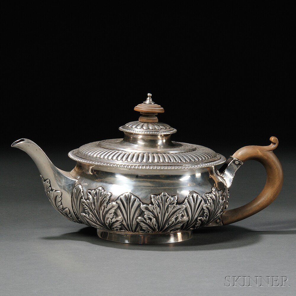 Appraisal: Regency Sterling Silver Teapot London - Samuel Hennell John Terry