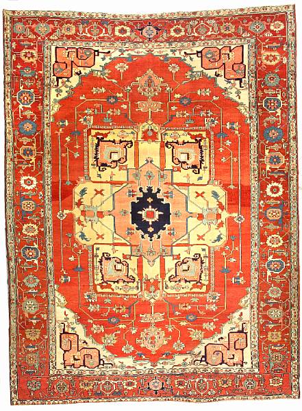 Appraisal: A Serapi carpet Northwest Persia late th century size approximately