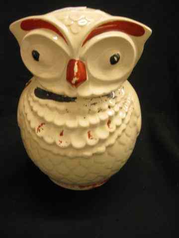 Appraisal: Owl Figural Pottery Cookie Jar