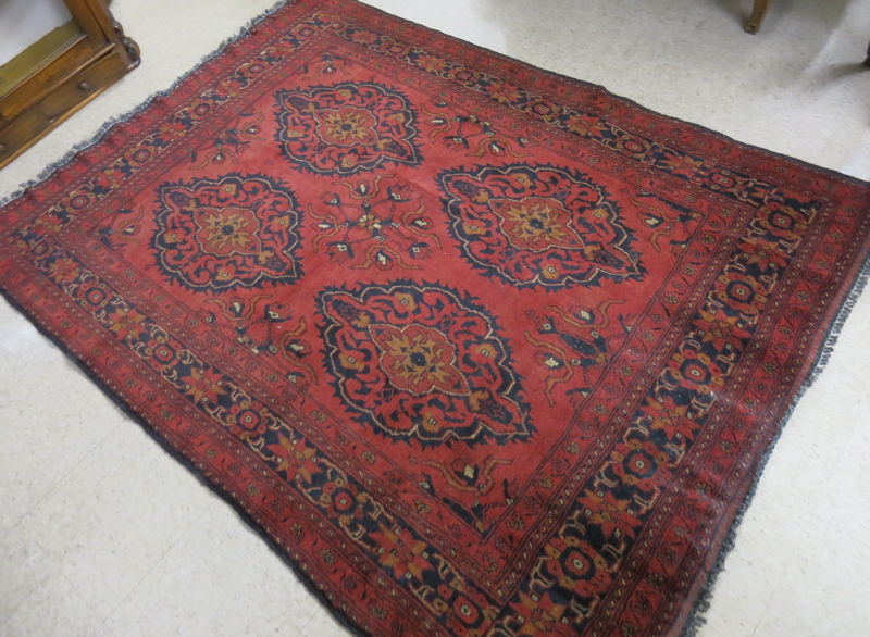 Appraisal: AFGHAN BELOUCHI TRIBAL AREA RUG hand knotted in a four