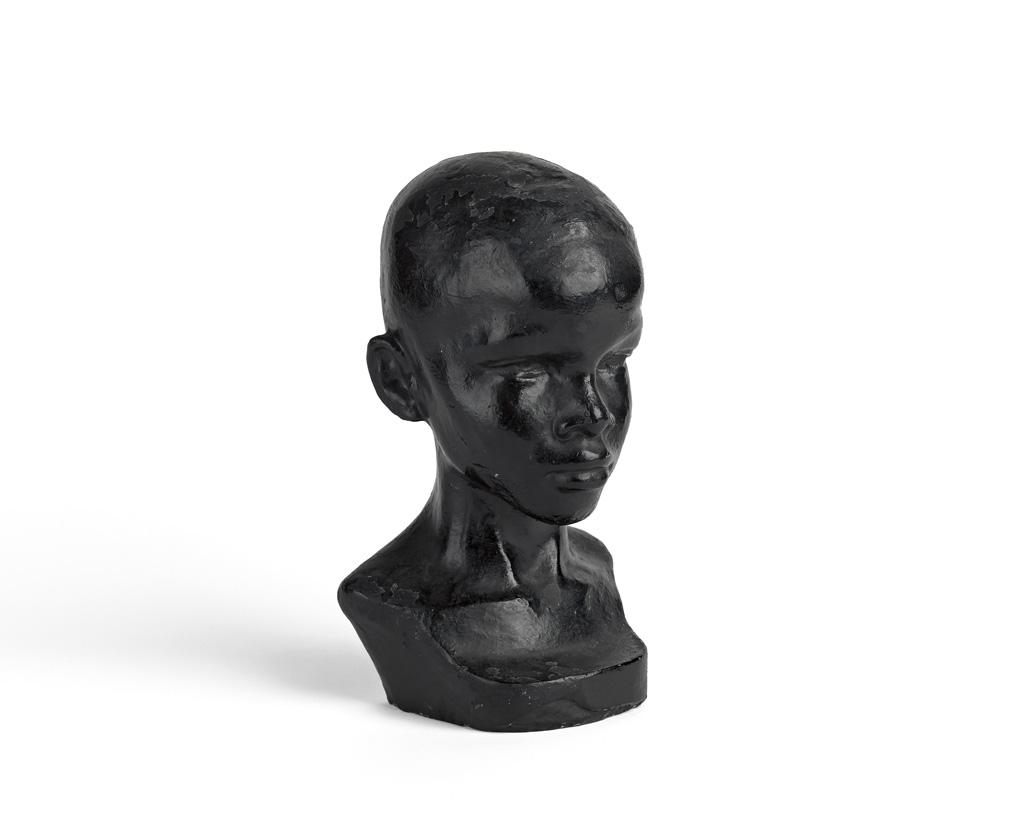 Appraisal: RICHMOND BARTH - The Black Boy Head of Boy Painted