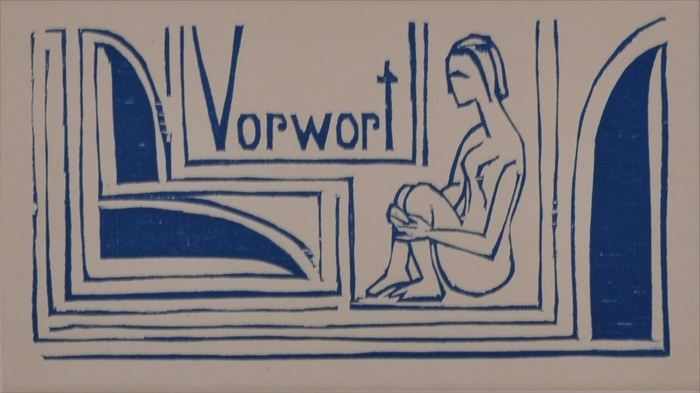 Appraisal: ERNST KIRCHNER - VORWORT FROM DAS WERK Woodcut print on